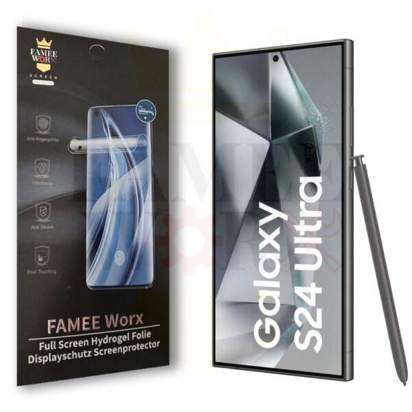 2x Hydrogel Panzerfolie Samsung Galaxy S24 Ultra 5G Displayschutz